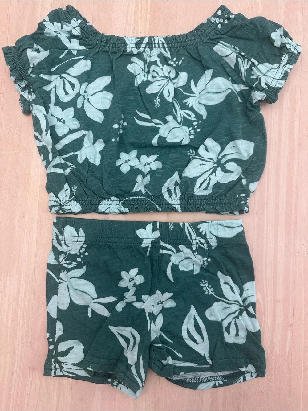 Carter’s Tropical Print 2-Piece Shirt & Shorts Set